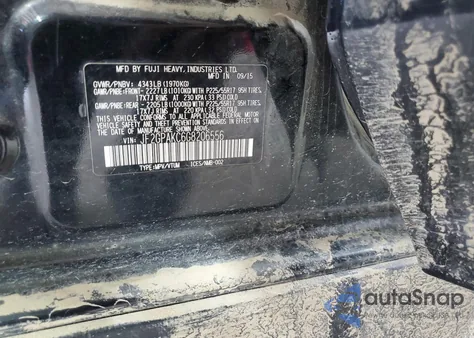 2016 Subaru Crosstrek Limited z USA, uszkodzony, nr VIN JF2GPAKC6G8206556